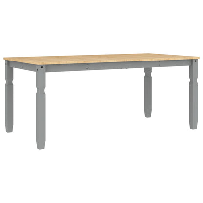 Solid Wood Pine Dining Table Corona Grey 180x90x75 cm