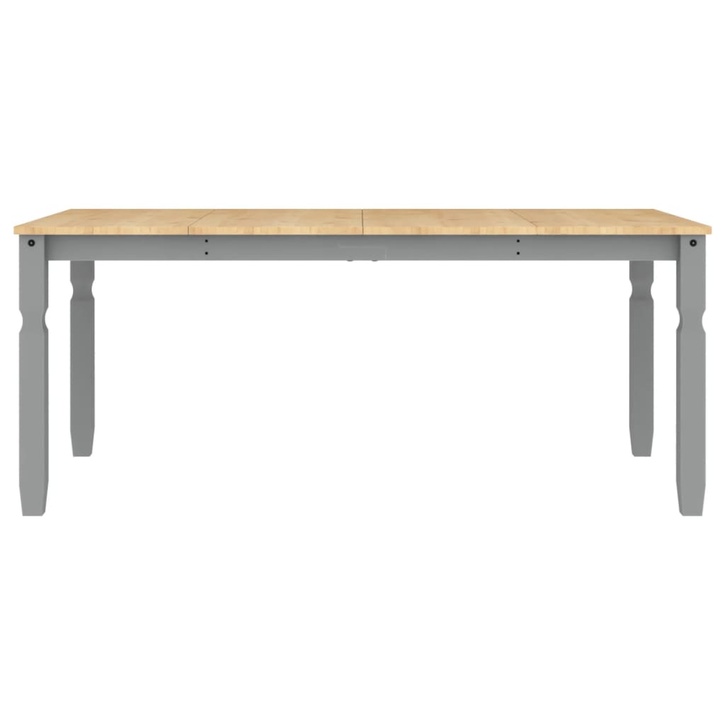 Solid Wood Pine Dining Table Corona Grey 180x90x75 cm