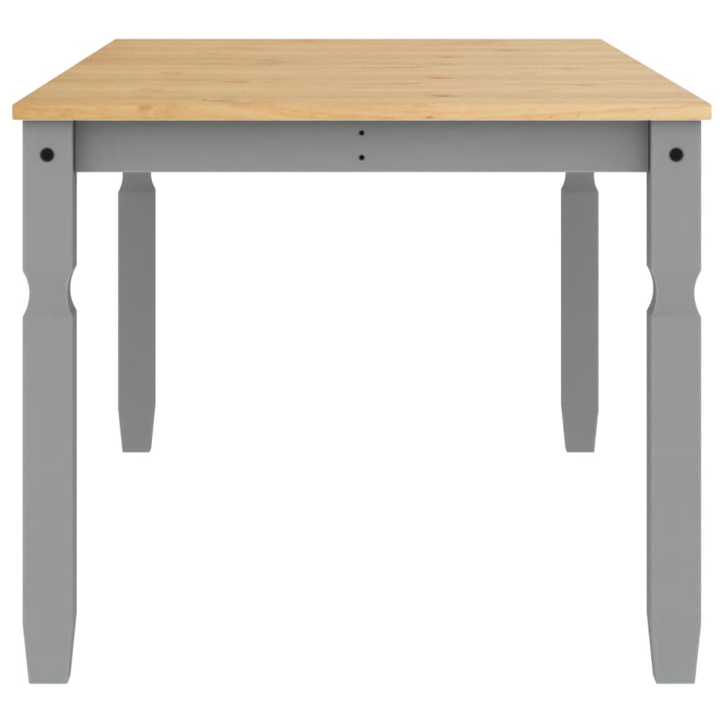 Solid Wood Pine Dining Table Corona Grey 180x90x75 cm