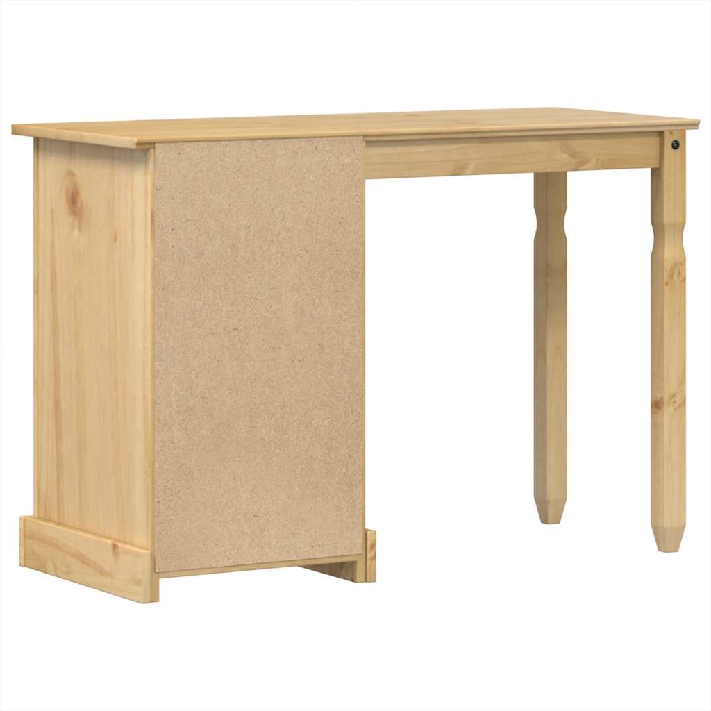 Solid Pine Wood Dressing Table Corona 110x47x75 cm Vintage Charm