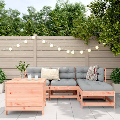 5 Piece Garden Sofa Set Solid Wood Douglas Fir