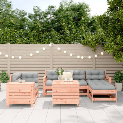7 Piece Garden Sofa Set Solid Wood Douglas Fir