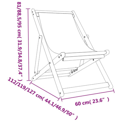 Grey Fabric Folding Beach Chairs 2-Pack - Stylish & Portable