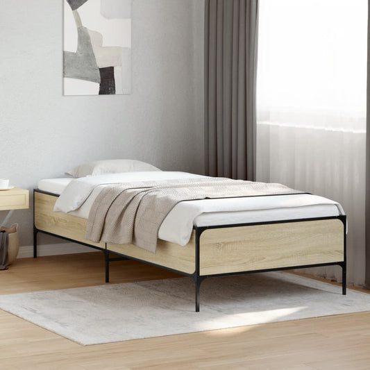 Sonoma Oak Bed Frame 90x200 cm - Stylish & Durable Finish