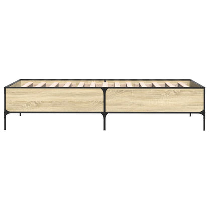 Sonoma Oak Single Bed Frame 90x190 cm - No Mattress Included