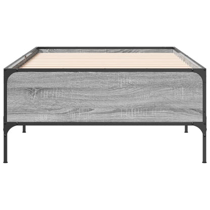 Grey Sonoma Single Bed Frame 90x190 cm - Sturdy Pine Wood Design