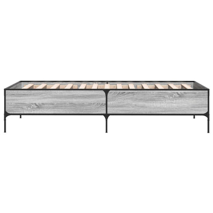 Grey Sonoma Single Bed Frame 90x190 cm - Sturdy Pine Wood Design