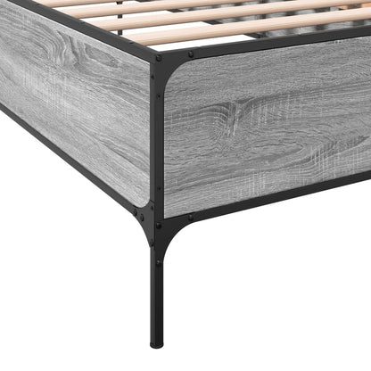 Grey Sonoma Single Bed Frame 90x190 cm - Sturdy Pine Wood Design