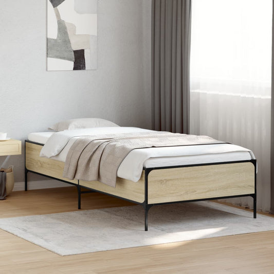 Sonoma Oak Bed Frame 75x190 cm - Small Single, No Mattress