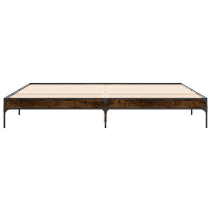 Super King Smoked Oak Bed Frame 180x200 cm - No Mattress Included