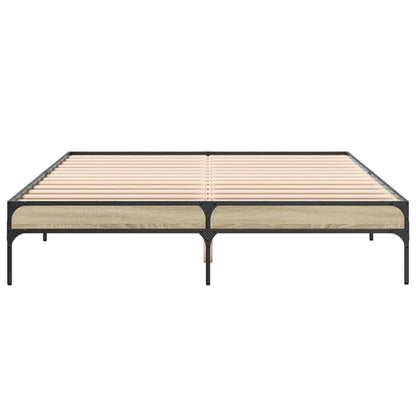 Sonoma Oak King Size Bed Frame 150x200 cm - Sturdy & Stylish