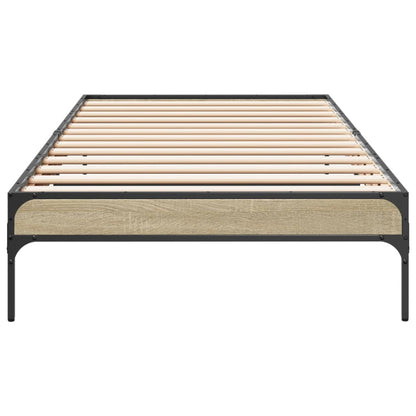 Sonoma Oak Bed Frame 90x200 cm - Sturdy & Stylish Design