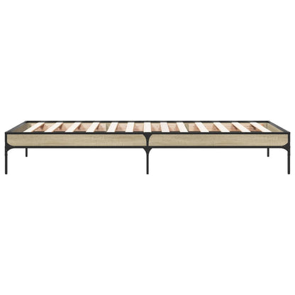Sonoma Oak Bed Frame 90x200 cm - Sturdy & Stylish Design