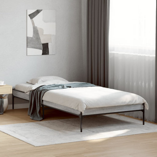 Grey Sonoma 90x200 cm Bed Frame, Stylish Wood Design