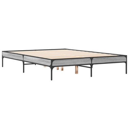 Grey Sonoma Bed Frame 140x190 cm - Stylish & Durable Design
