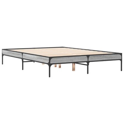 Grey Sonoma Small Double Bed Frame 120x190 cm - No Mattress