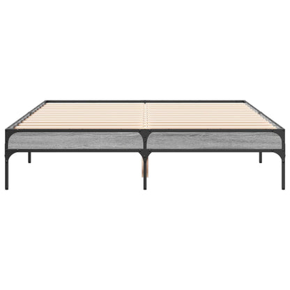 Grey Sonoma Small Double Bed Frame 120x190 cm - No Mattress