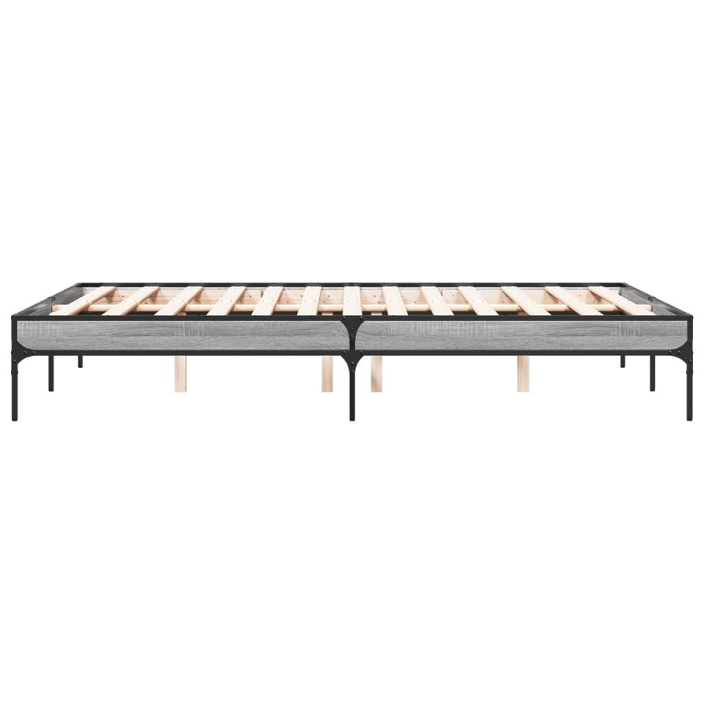 Grey Sonoma Small Double Bed Frame 120x190 cm - No Mattress