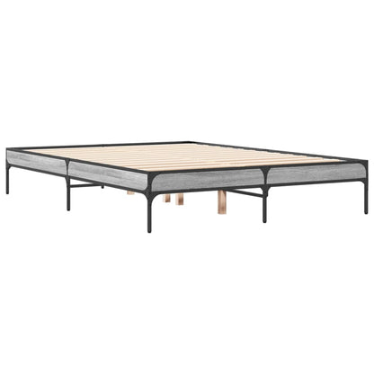 Grey Sonoma Small Double Bed Frame 120x190 cm - No Mattress