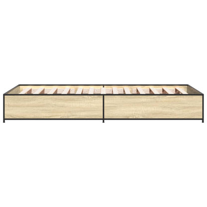 Sonoma Oak Bed Frame 100x200 cm - Stylish, Durable Wood Design