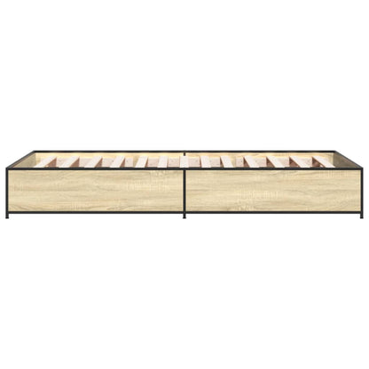 Bed Frame without Mattress Sonoma Oak 75x190 cm Small Single