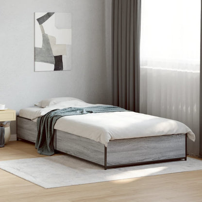 Grey Sonoma Small Single Bed Frame 75x190 cm - No Mattress Included
