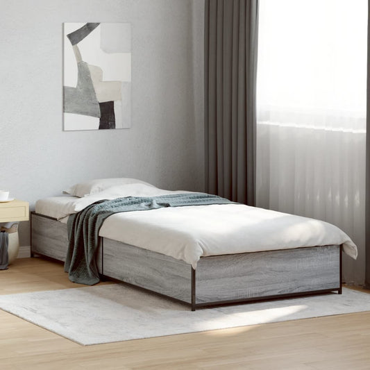 Grey Sonoma Small Single Bed Frame 75x190 cm - No Mattress Included