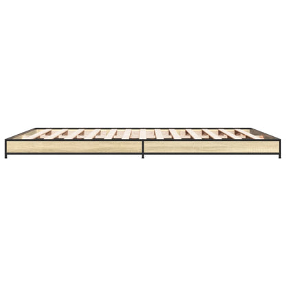 Sonoma Oak Bed Frame 120x200 cm - Sturdy, Stylish Wood Finish