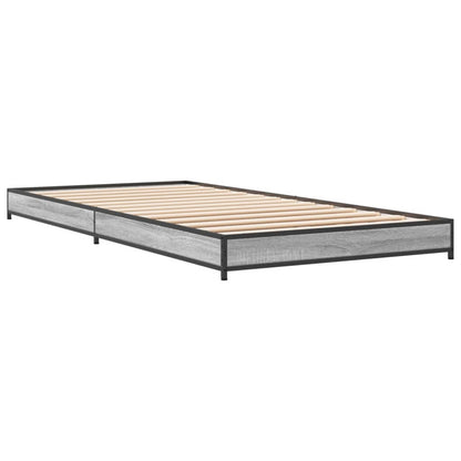 Grey Sonoma Single Bed Frame 90x190 cm - Sturdy and Stylish Design