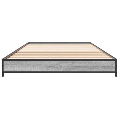 Grey Sonoma Single Bed Frame 90x190 cm - Sturdy and Stylish Design
