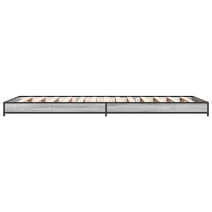 Grey Sonoma Single Bed Frame 90x190 cm - Sturdy and Stylish Design