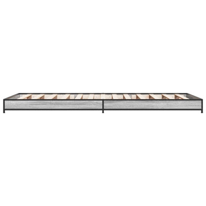 Grey Sonoma Bed Frame 75x190 cm - Small Single, No Mattress Included