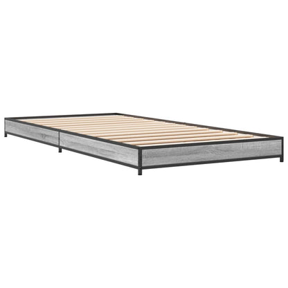 Grey Sonoma Bed Frame 75x190 cm - Small Single, No Mattress Included