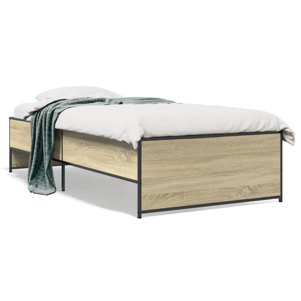 Sonoma Oak Bed Frame 90x200 cm - Durable & Stylish Design