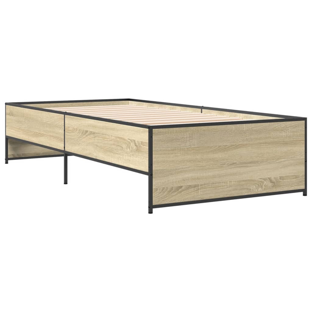 Sonoma Oak Bed Frame 90x200 cm - Durable & Stylish Design