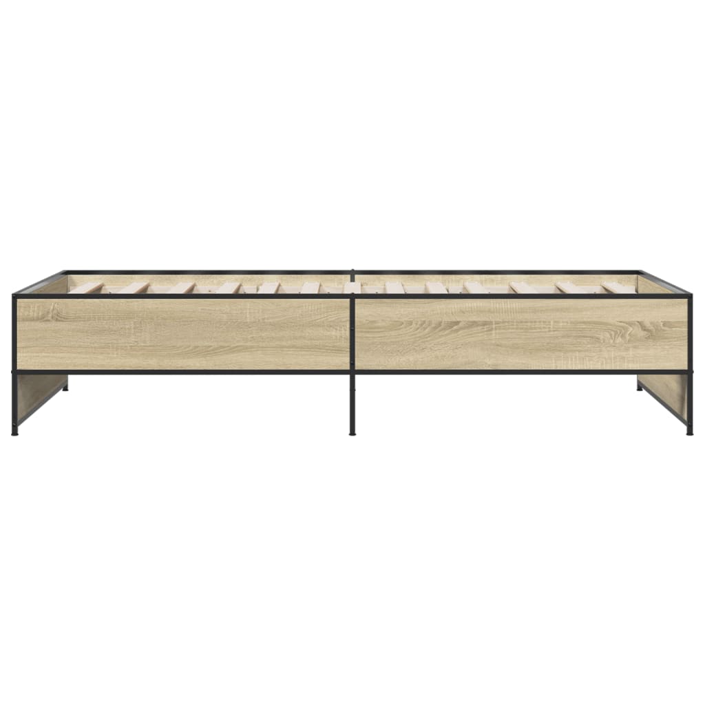 Sonoma Oak Bed Frame 90x200 cm - Durable & Stylish Design