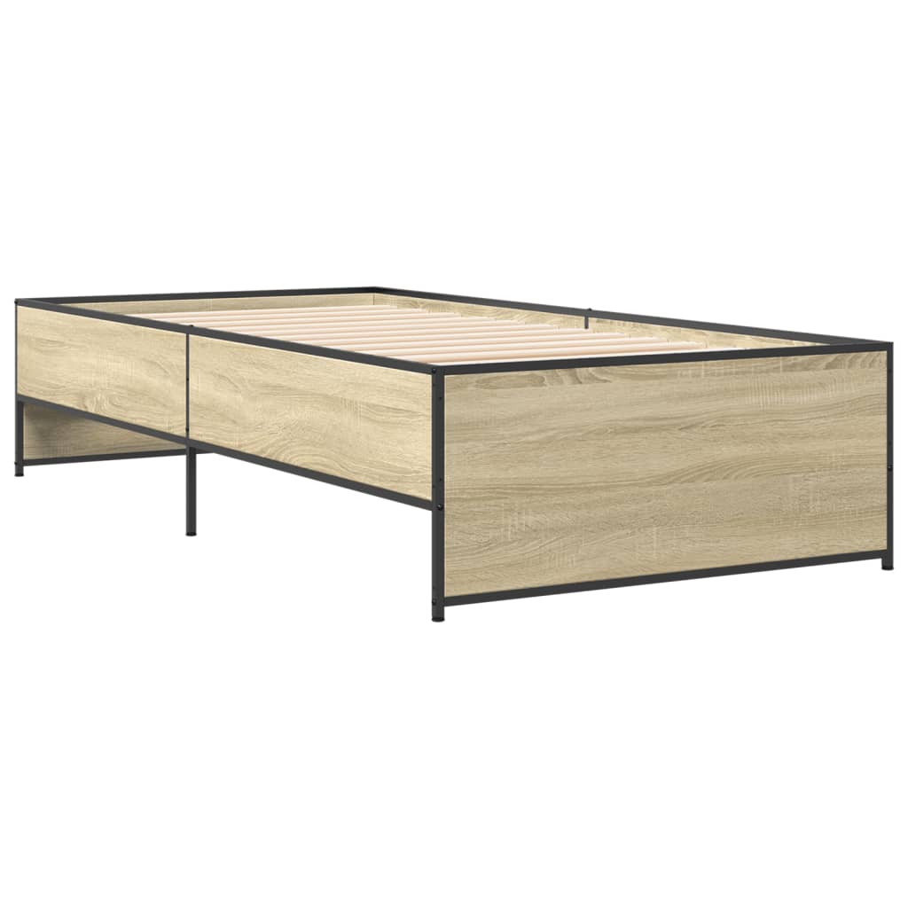 Sonoma Oak Bed Frame 90x200 cm - Durable & Stylish Design