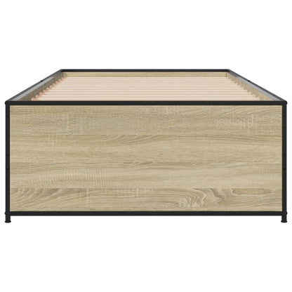 Bed Frame without Mattress Sonoma Oak 90x190 cm Single