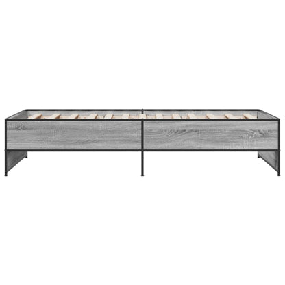 Grey Sonoma Wood Bed Frame, Single 90x190 cm, No Mattress Included