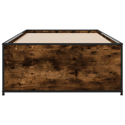 Smoked Oak Small Single Bed Frame 75x190 cm – No Mattress Included