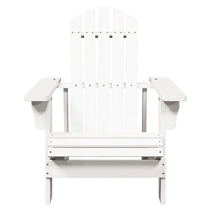 White Adirondack Chair - Solid Fir Wood, 69x85x90.5 cm