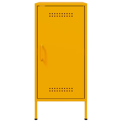 Mustard Yellow Steel Sideboard 36x39x79 cm - Stylish Storage Solution