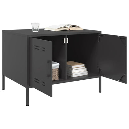 Coffee Table Black 68x50x50.5 cm Steel