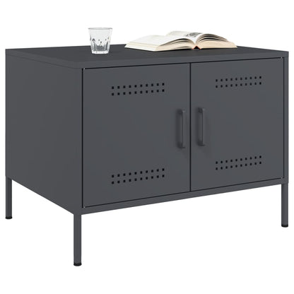 Coffee Table Anthracite 68x50x50.5 cm Steel