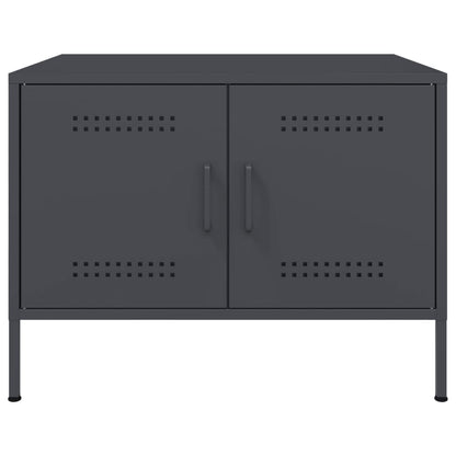 Coffee Table Anthracite 68x50x50.5 cm Steel