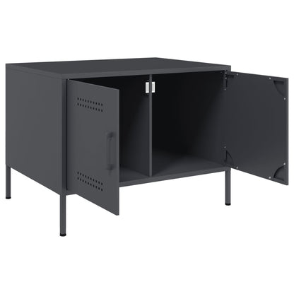 Coffee Table Anthracite 68x50x50.5 cm Steel