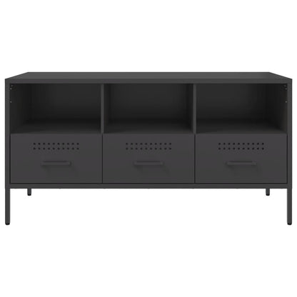 TV Cabinet Black 100.5x39x50.5 cm Steel