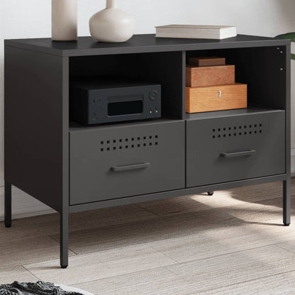 TV Cabinet Black 68x39x50.5 cm Steel