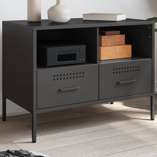 TV Cabinet Black 68x39x50.5 cm Steel