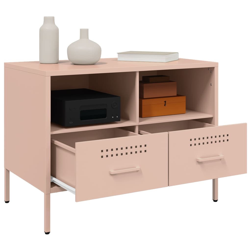 TV Cabinet Pink 68x39x50.5 cm Steel